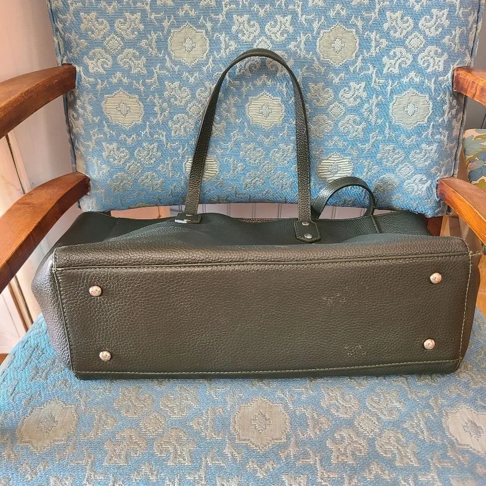 M.I.L.A Hunter Green Leather Lux Hobo Style Handbag